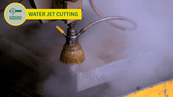 Mr. Metal animated GIF for Water Jet Cutting